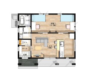 ○ﾚｽﾓｱﾃｨﾉ　間取り図